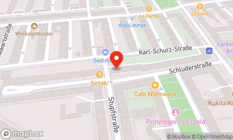 Karte: Pflege mit Herz e.K. – Standort München Neuhausen-Nymphenburg